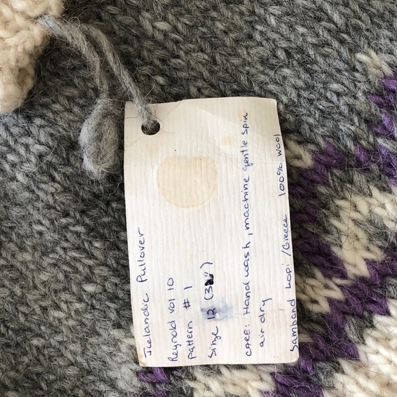 NWT Women’s Vintage 100% Wool Icelandic Sweater - Picture 4 of 4